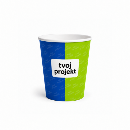 Papierové poháriky s potlačou – 100 ml (4 oz), jednovrstvové