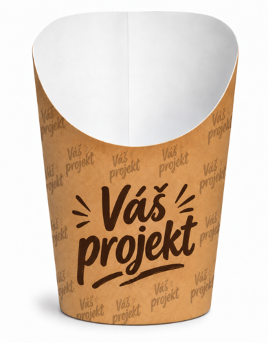 Papierový kornútok s potlačou SCOOPCUP